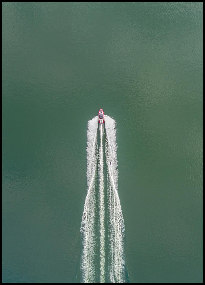 Bildverkstad Boat Action Poster