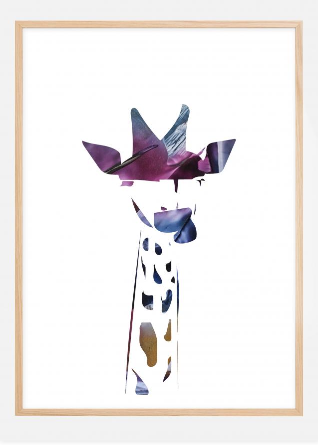 Bildverkstad Giraffe night Poster