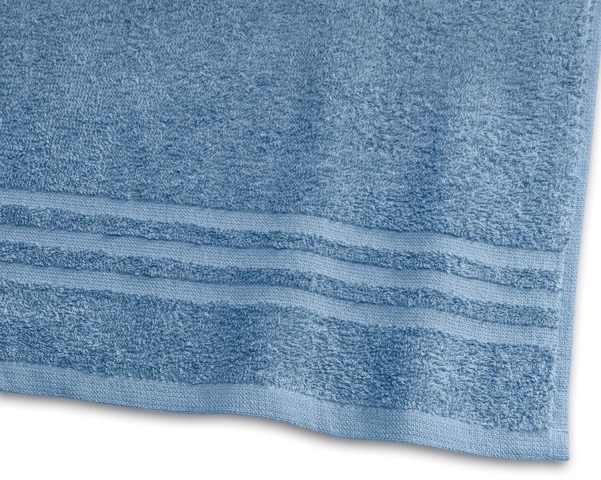 Borganäs of Sweden Handdoek Basic Badstof - Middenblauw 50x70 cm