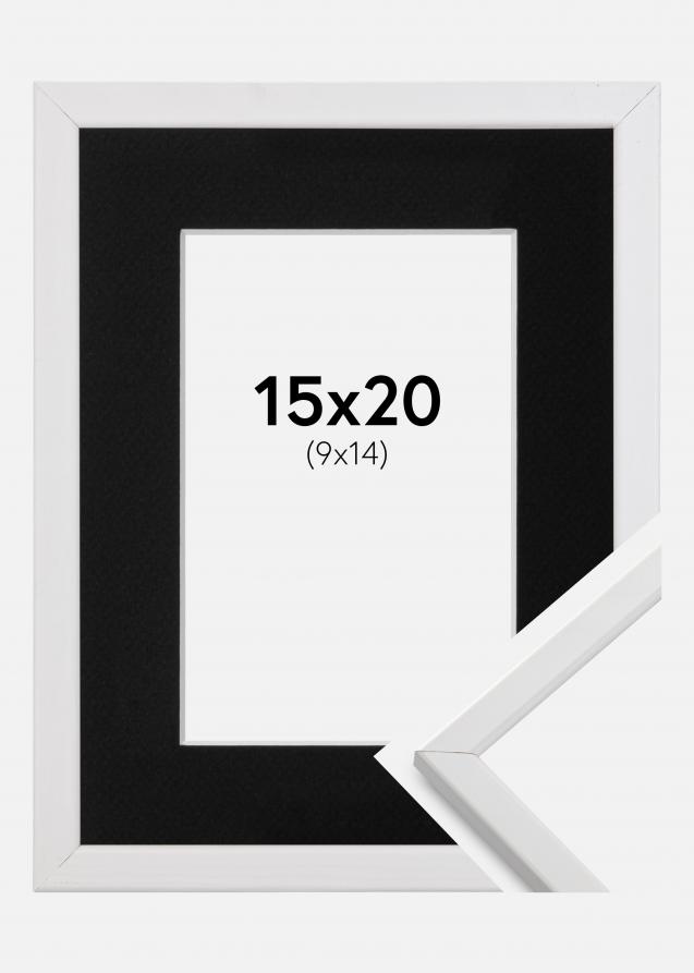Artlink Passe-partout Zwart Standaard (Witte kern) 15x20 cm (9x14)