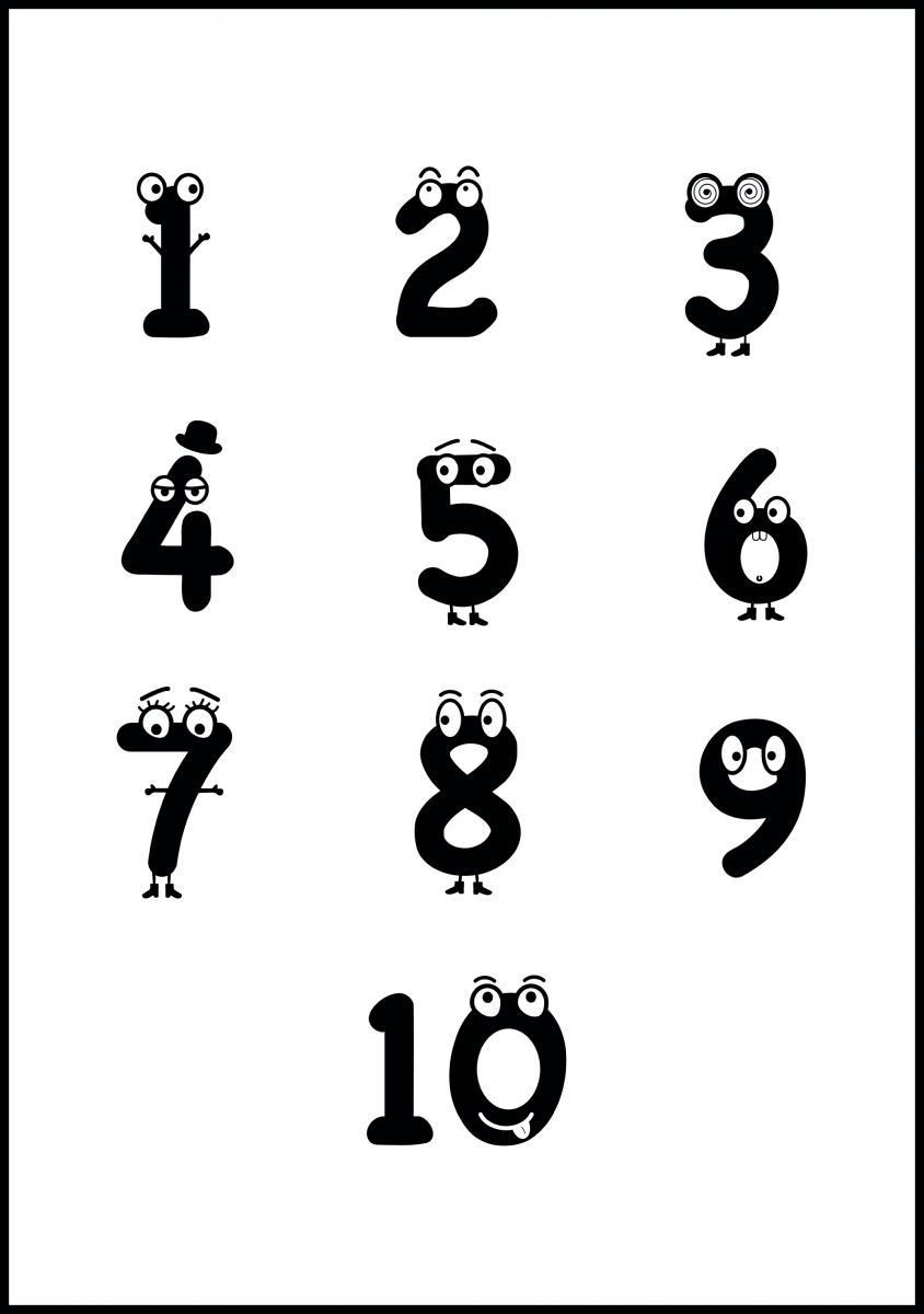 Bildverkstad 123 B&W Poster