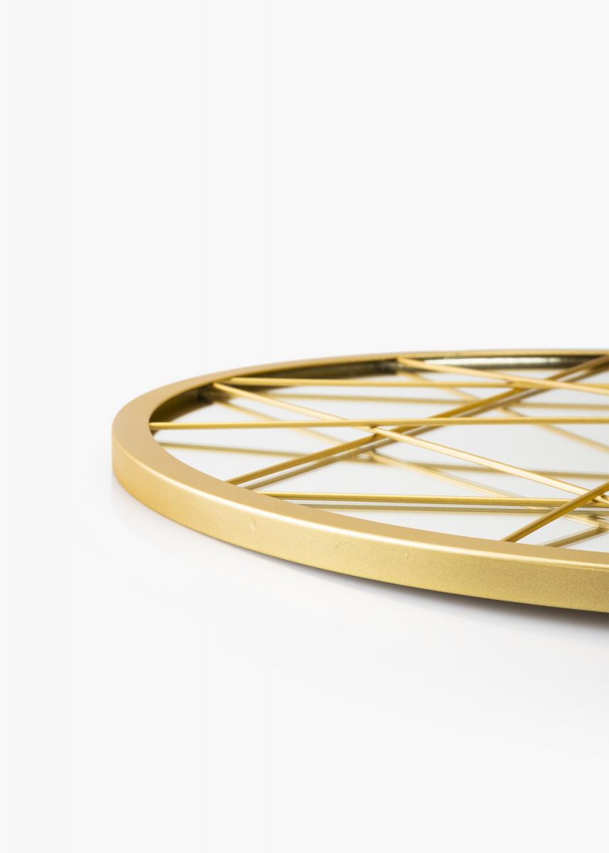 KAILA KAILA Ronde Spiegel Triangles - Goud 55 cm Ø