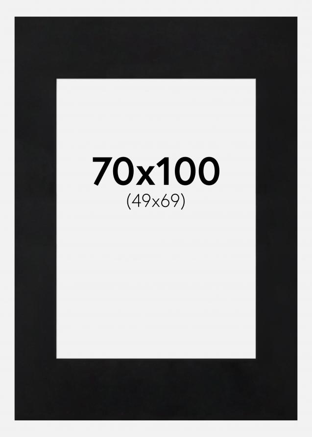 Artlink Passe-partout Zwart Standaard (Witte kern) 70x100 cm (49x69)
