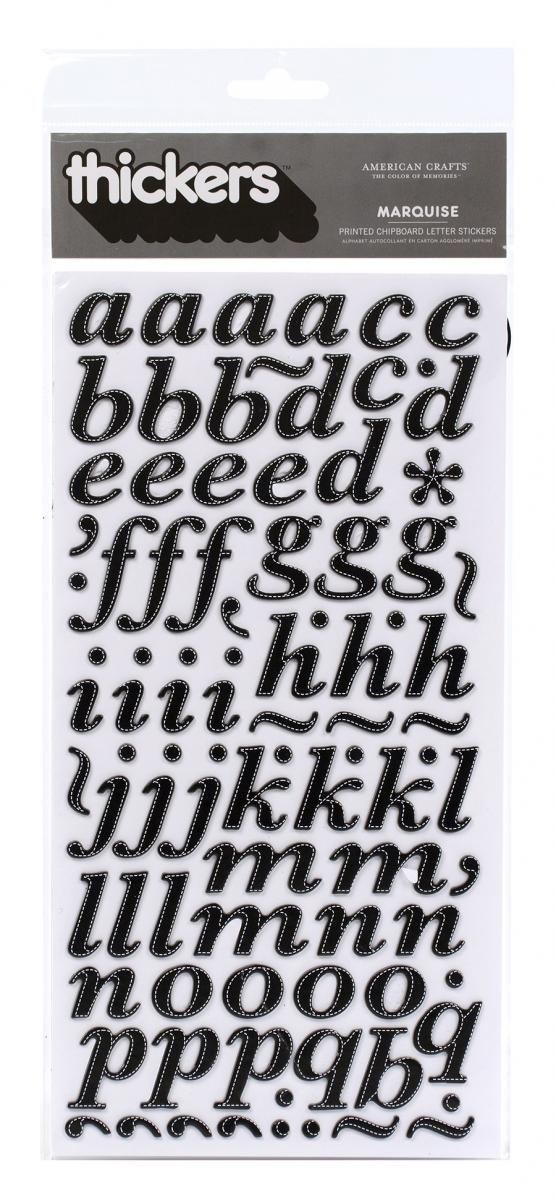 American Crafts Stickers - Marquise Zwart