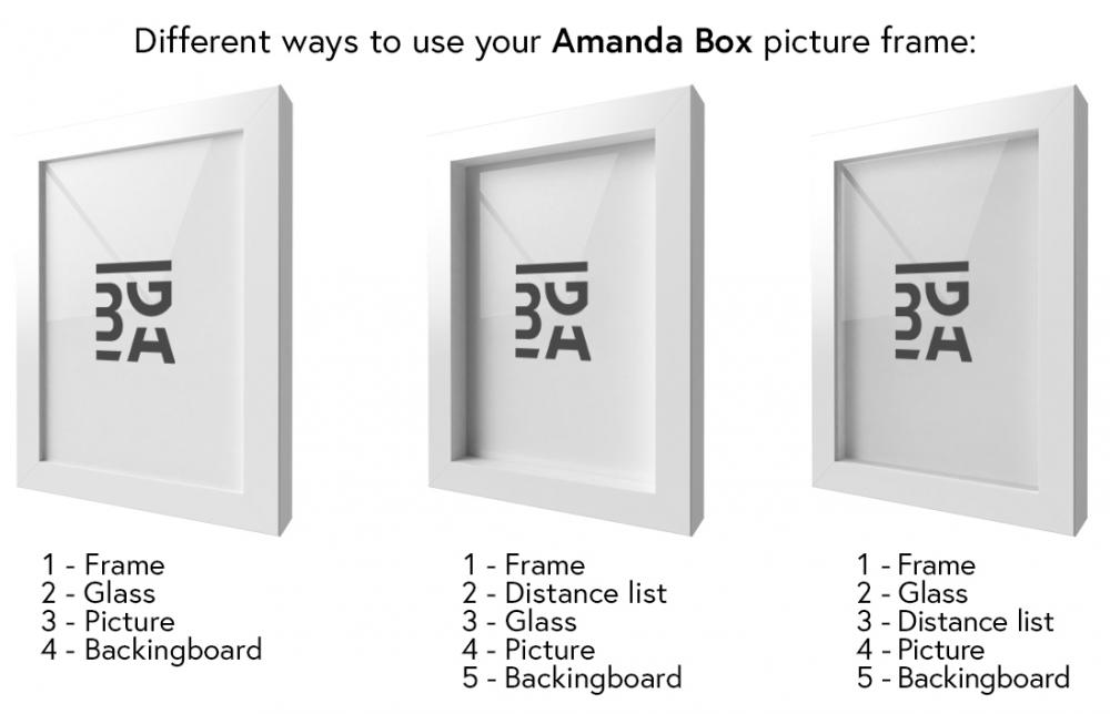 Artlink Fotolijst Amanda Box Wit 40x50 cm