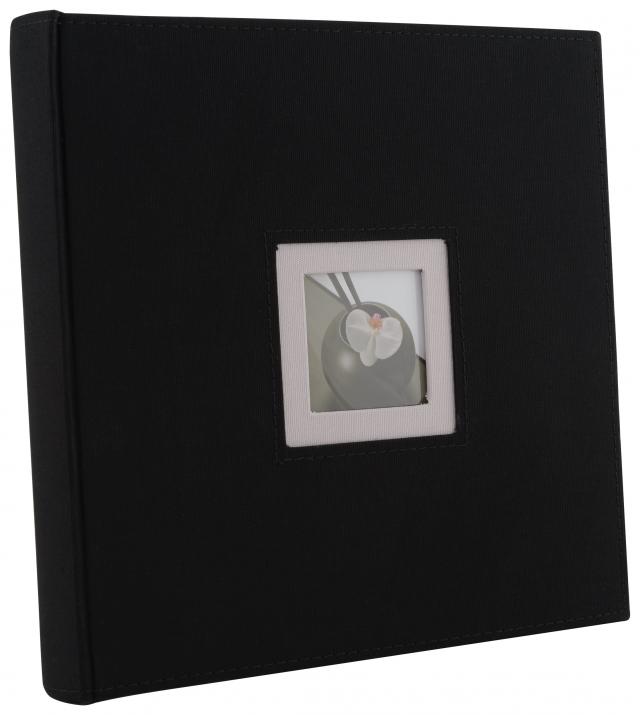 Walther Black & White Album Zwart - 26x25 cm (50 Zwarte pagina's / 25 bladen)