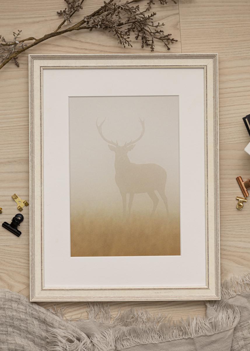 Galleri 1 Fotolijst Shabby Chic Wit 60x80 cm