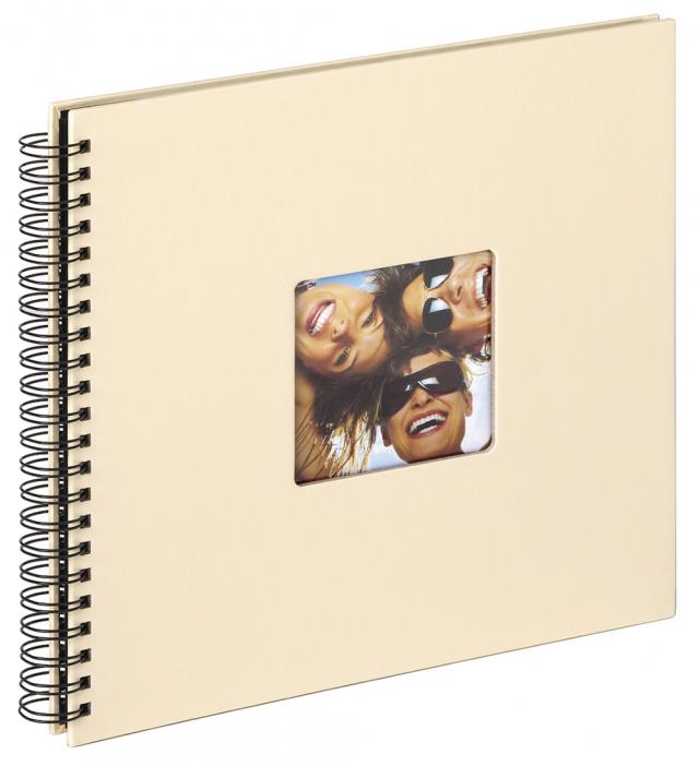 Walther Fun Spiraalalbum Crème - 30x30 cm (50 Zwarte zijden / 25 bladen)