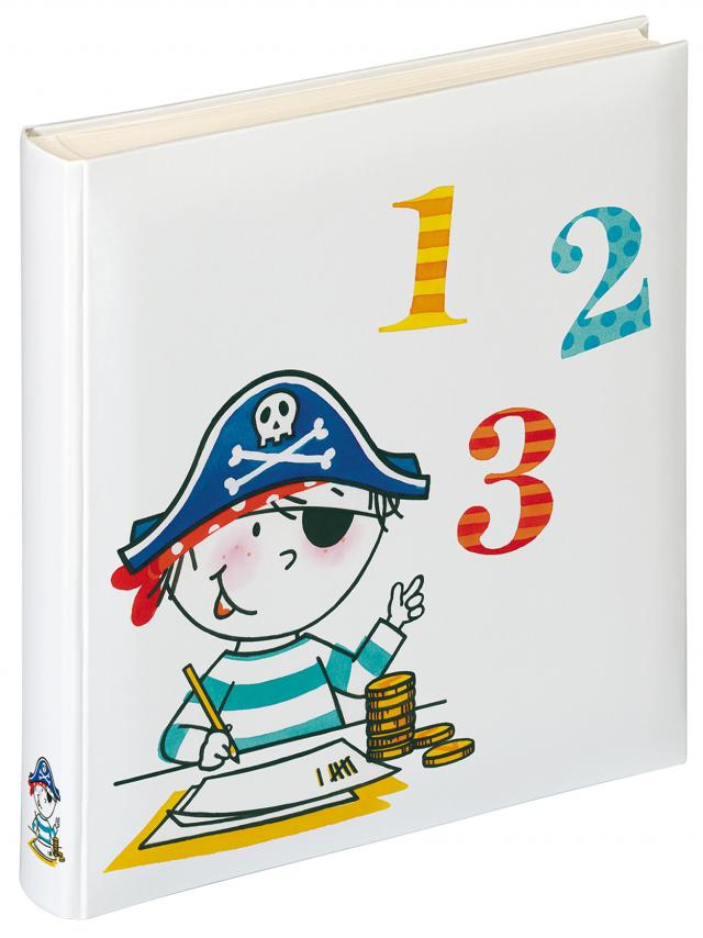 Walther Kinderalbum Piraat School - 28x30,5 cm (50 Witte pagina's / 25 bladen)