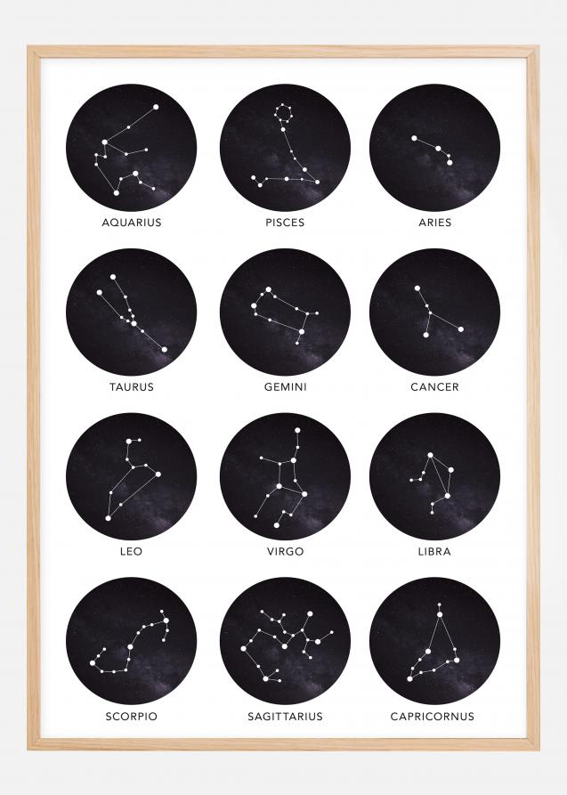 Bildverkstad Zodiac Signs Poster