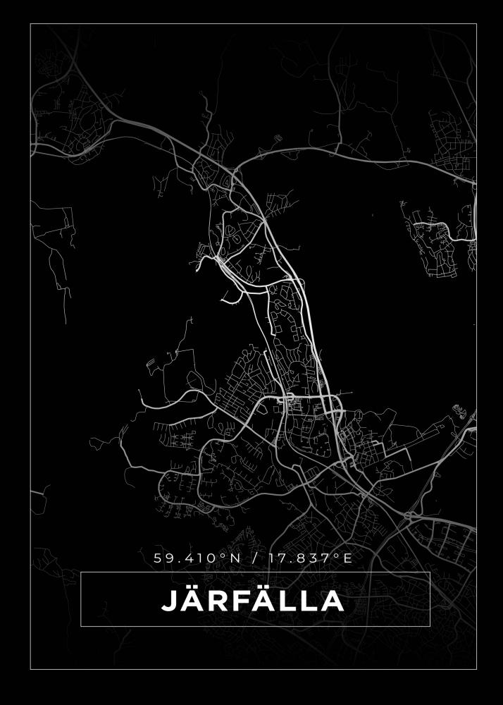 Bildverkstad Map - Jrflla - Black Poster
