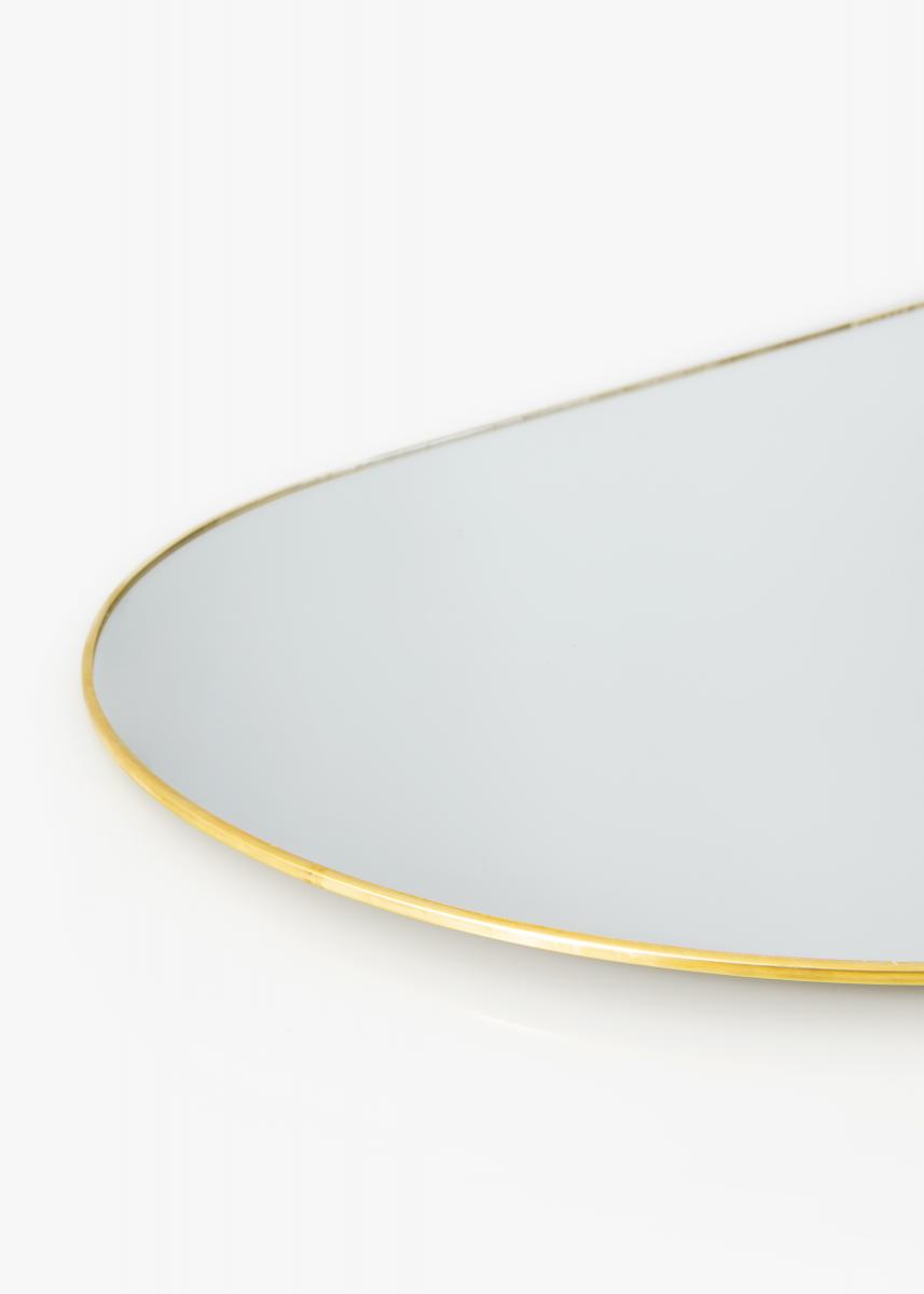 KAILA KAILA Oval Mirror - Thin Brass 35x80 cm