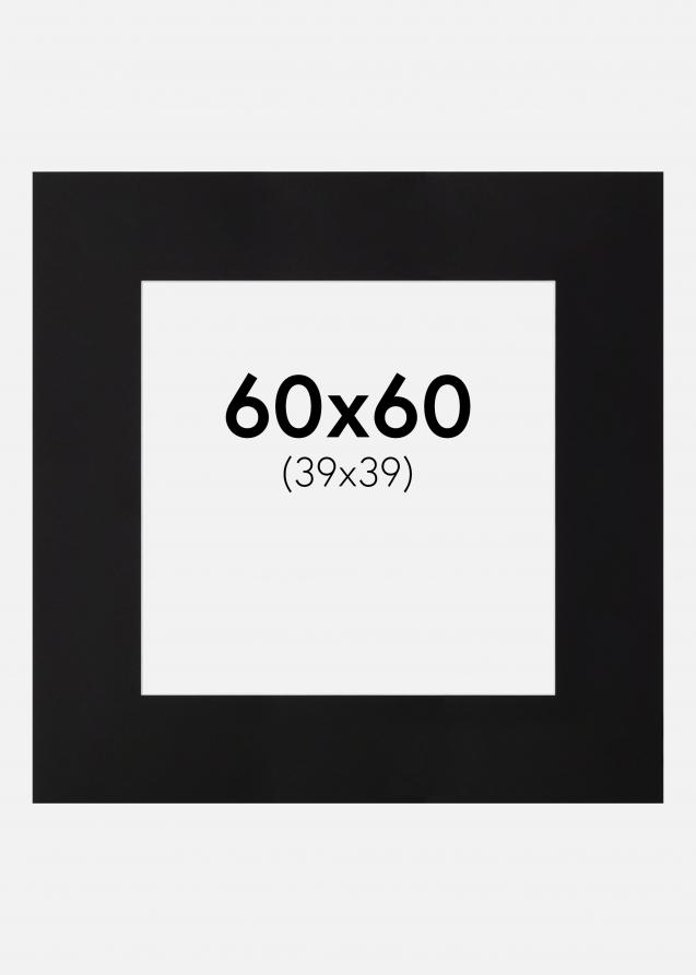 Galleri 1 Passe-partout XL Zwart Witte Kern) 60x60 cm (39x39)