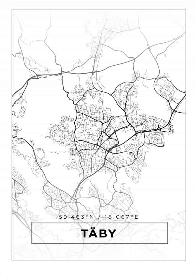 Bildverkstad Map - Tby - White Poster