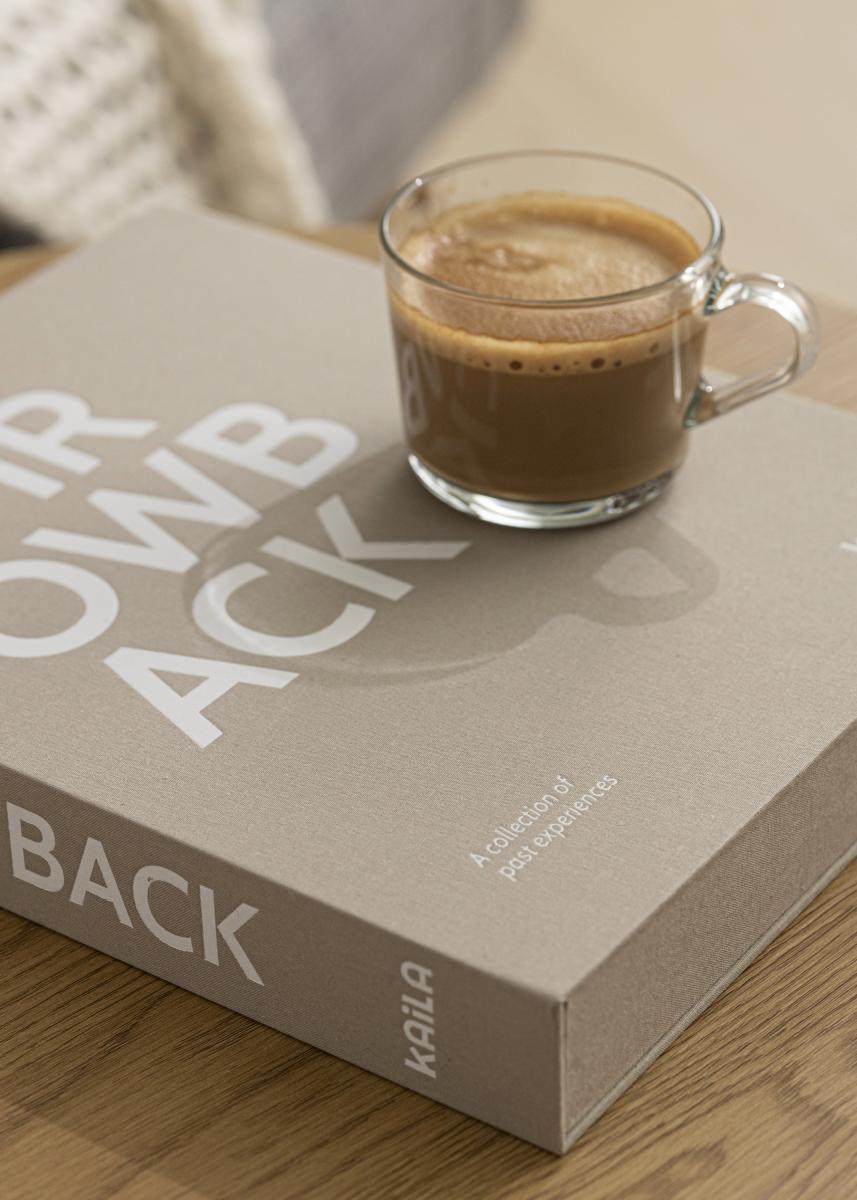 KAILA KAILA THROWBACK Dark Greige - Coffee Table Photo Album (60 Zwarte zijden)