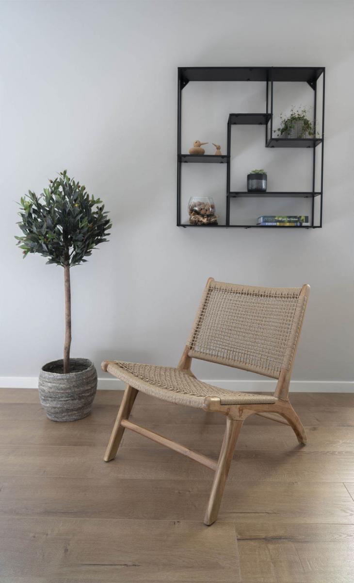 House Nordic Wandplank Vita 85x85 cm - Zwart