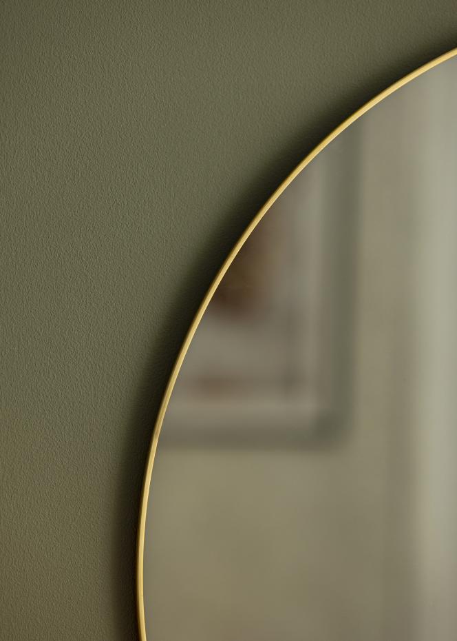 KAILA Round Mirror Jersey - Thin Brass 60 cm 