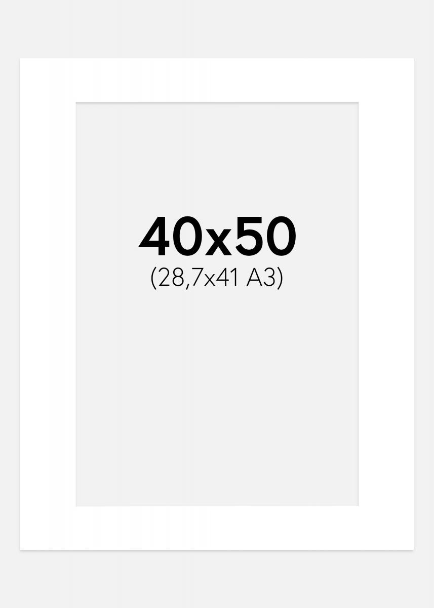 Galleri 1 Passe-partout Super Wit (Witte Kern) 40x50 cm (28,7x41 A3)