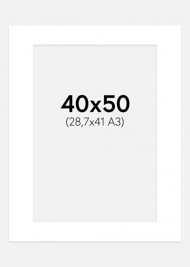 Galleri 1 Passe-partout Super Wit (Witte Kern) 40x50 cm (28,7x41 A3)