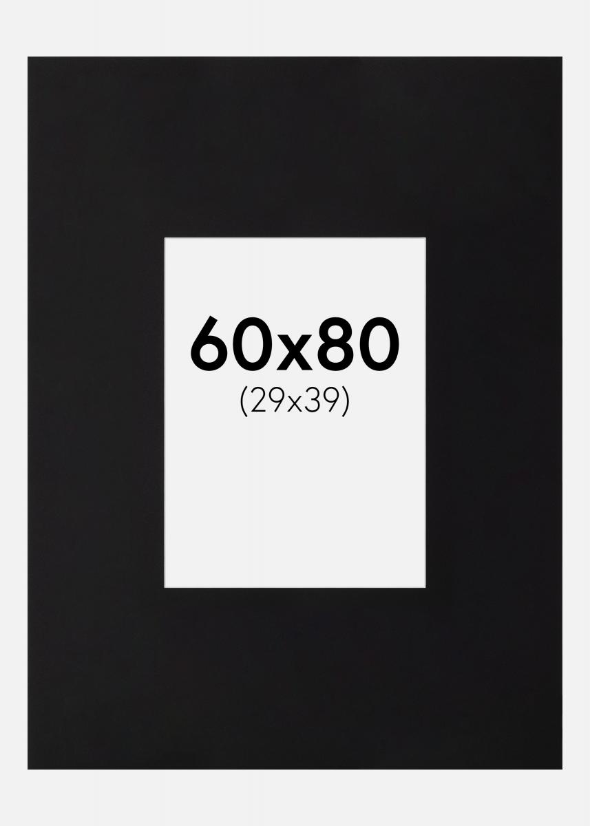 Galleri 1 Passe-partout XXL Zwart Witte Kern) 60x80 cm (29x39)