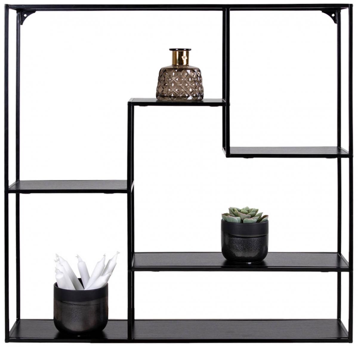House Nordic Wandplank Vita 85x85 cm - Zwart