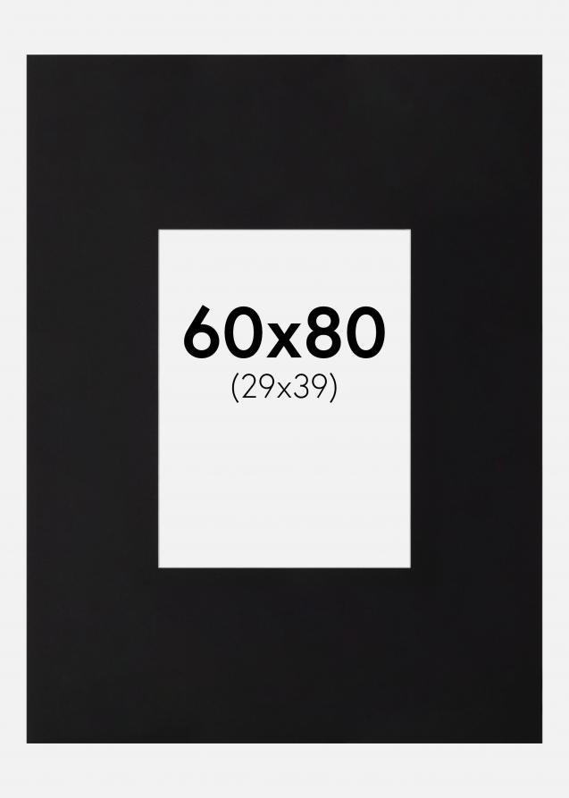 Galleri 1 Passe-partout XXL Zwart Witte Kern) 60x80 cm (29x39)