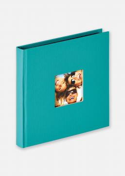 Walther Fun Album Turquoise - 18x18 cm (30 Zwarte zijden / 15 bladen)