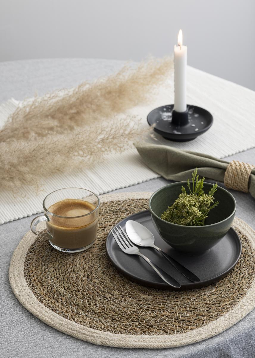 Dixie Placemat Emil - Natuur/Wit 40 cm Ø