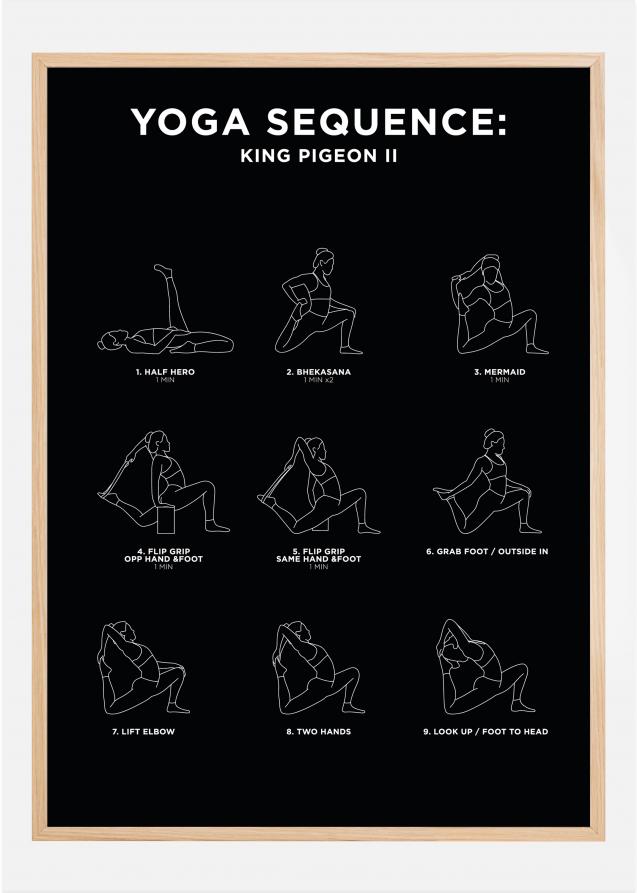 Bildverkstad King Pigeon II - Black Poster
