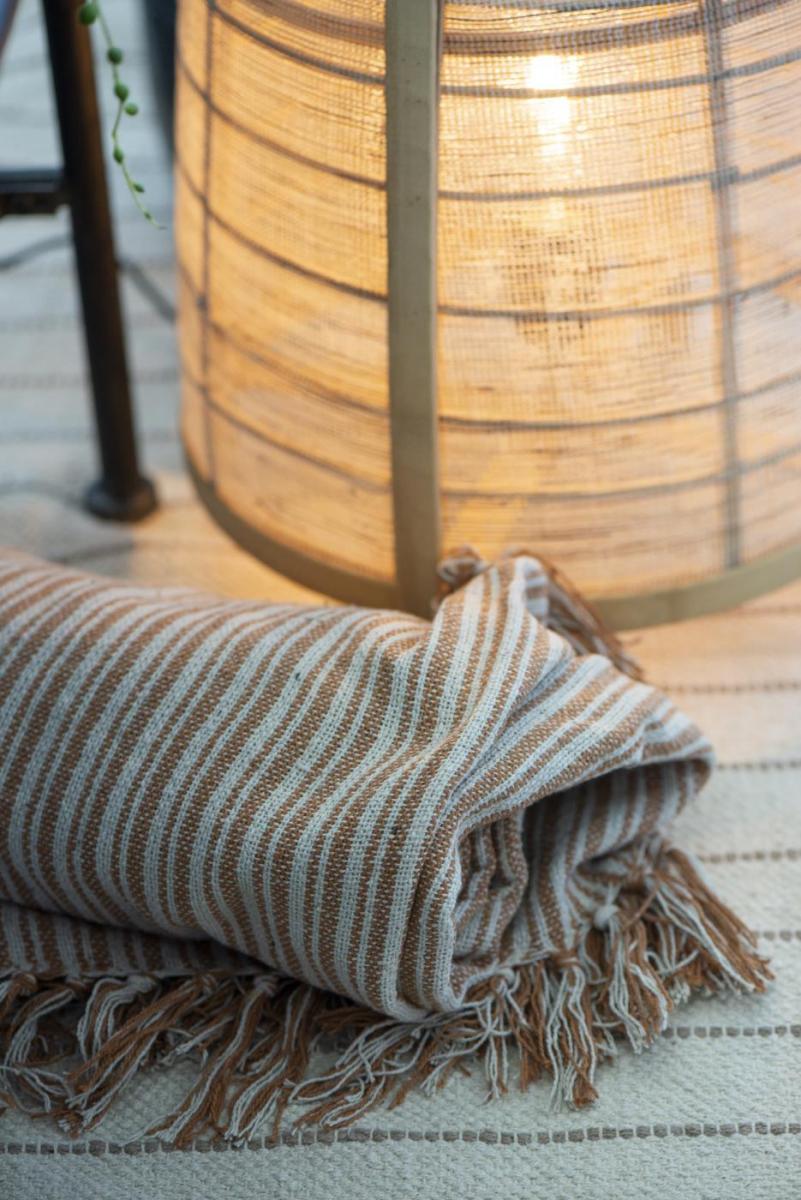 IB Laursen Plaid Stripes - Roest 130x160 cm