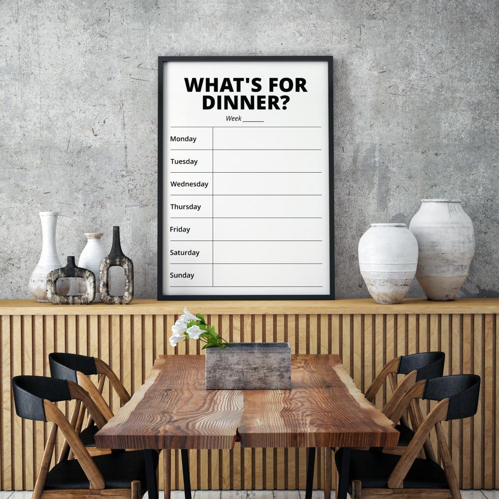 Bildverkstad Whats For Dinner II - White Poster