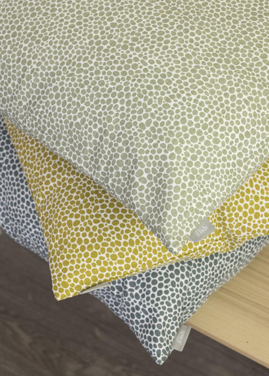 Spira of Sweden Kussensloop Dotte - Mosterd 60x40 cm