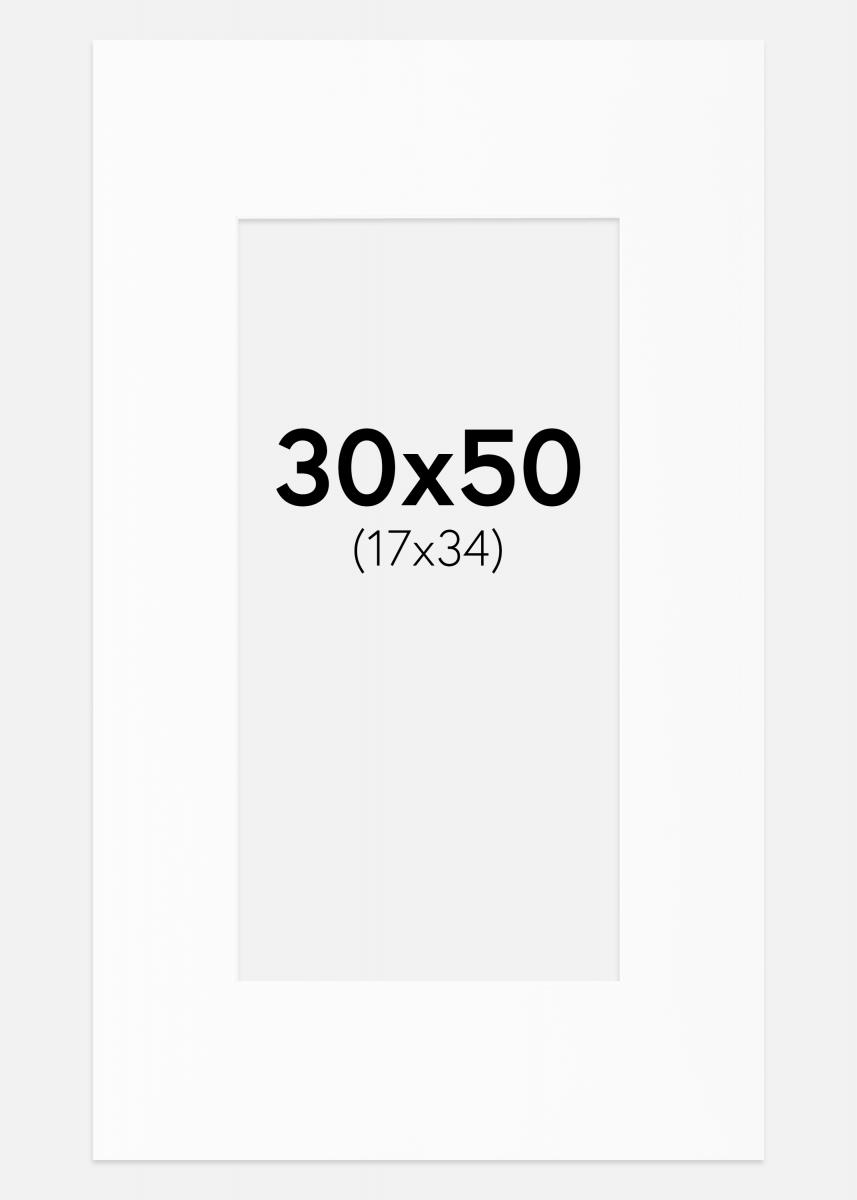Artlink Passe-partout Wit Standard (Witte kern) 30x50 cm (17x34)