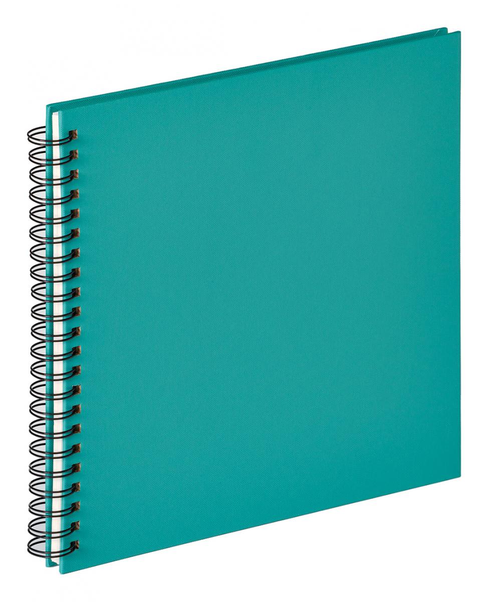 Walther Fun Spiraalalbum Turquoise - 30x30 cm (50 Witte zijden / 25 bladen)