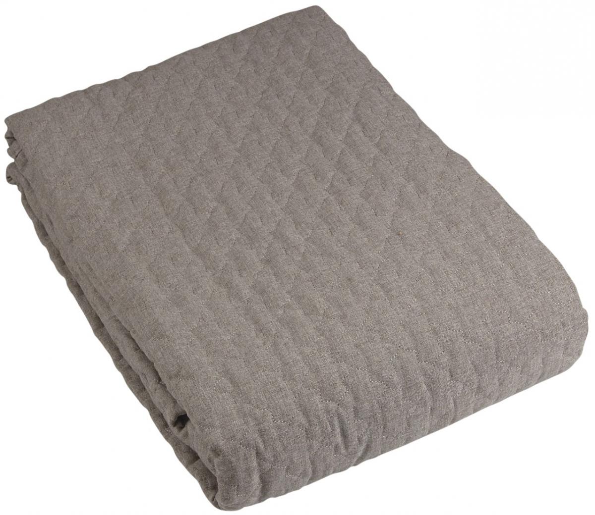 Fondaco Bedsprei Paz Tweepersoonsbed 260x260 cm - Grijs