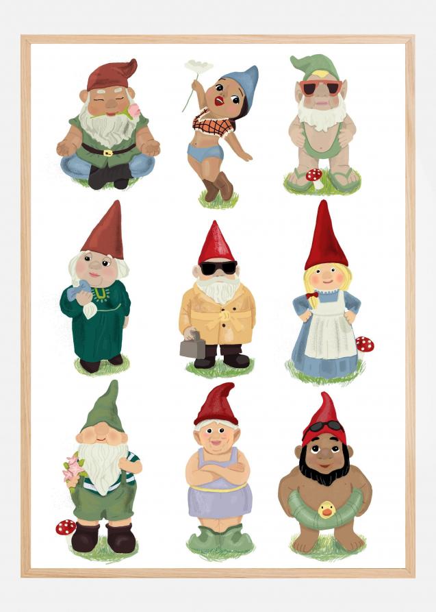 Bildverkstad Garden Gnomes Poster