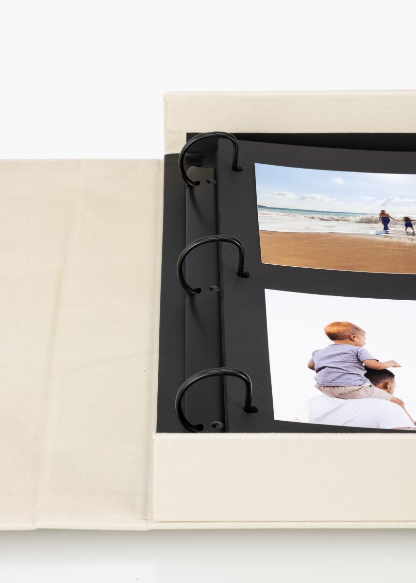KAILA KAILA OH HAPPY DAY Grey - Coffee Table Photo Album (60 Zwarte zijden)