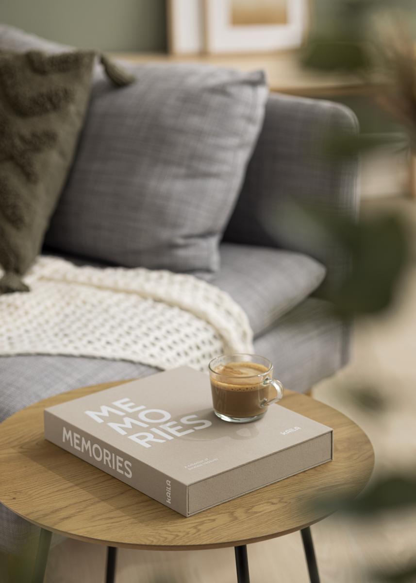 KAILA KAILA MEMORIES Grey/White - Coffee Table Photo Album (60 Zwarte zijden)