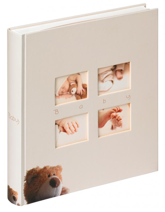 Walther Classic Bear Kinderalbum Crème - 28x30,5 cm (60 Witte zijden / 30 bladen)