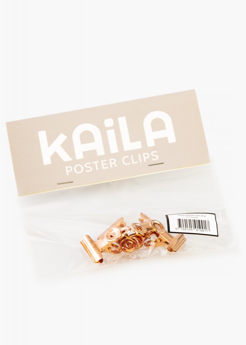 KAILA KAILA Poster Clip Rose Gold 20 mm - 4-p