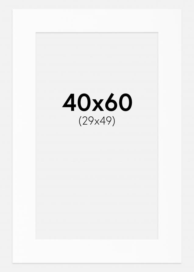 Artlink Passe-partout Wit Standard (Witte kern) 40x60 cm (29x49)