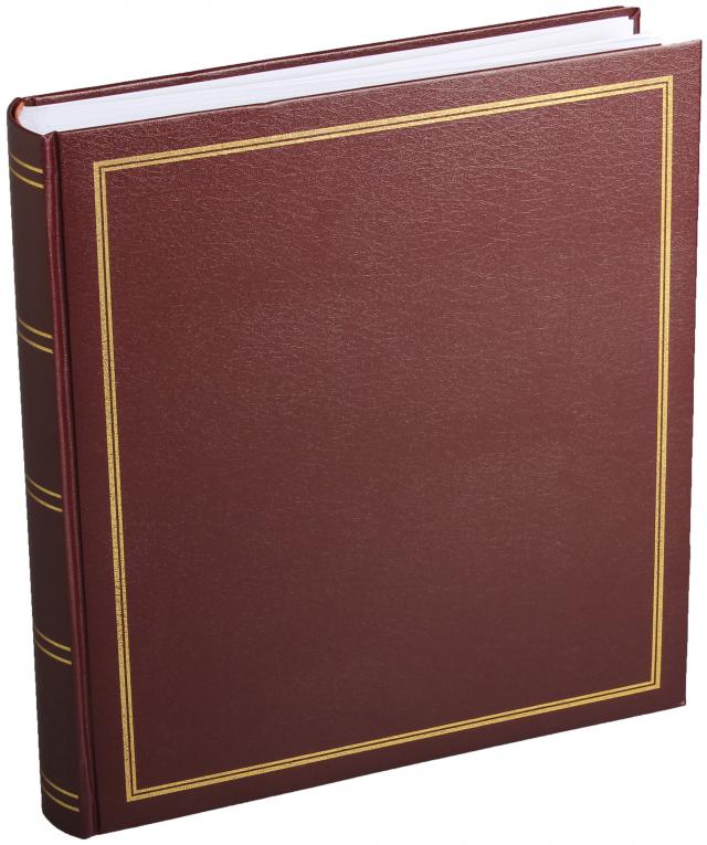 Estancia Diamant Fotoalbum Wijnrood 27,5x32 cm (100 Witte zijden / 50 Bladen)