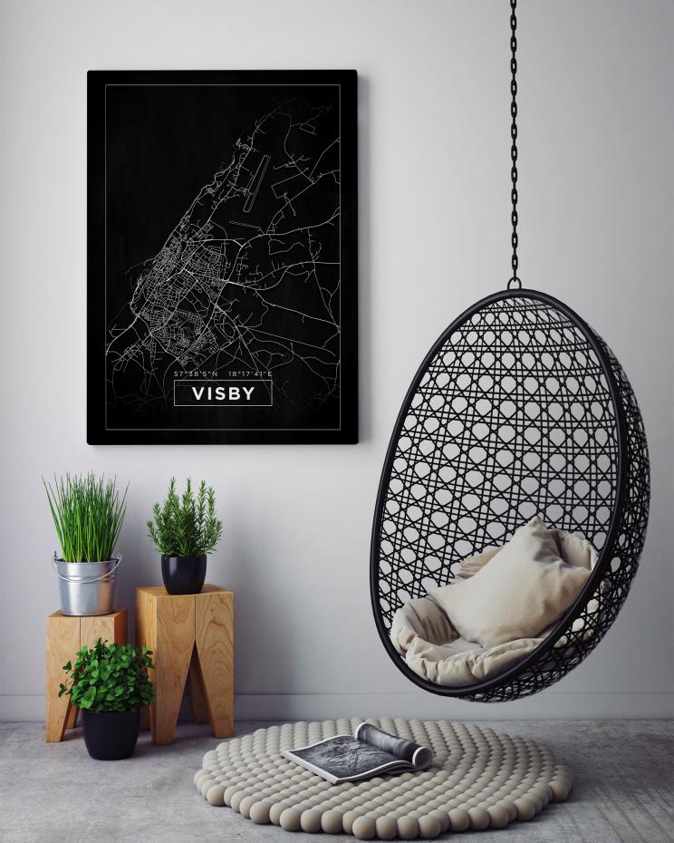 Bildverkstad Map - Visby - Black