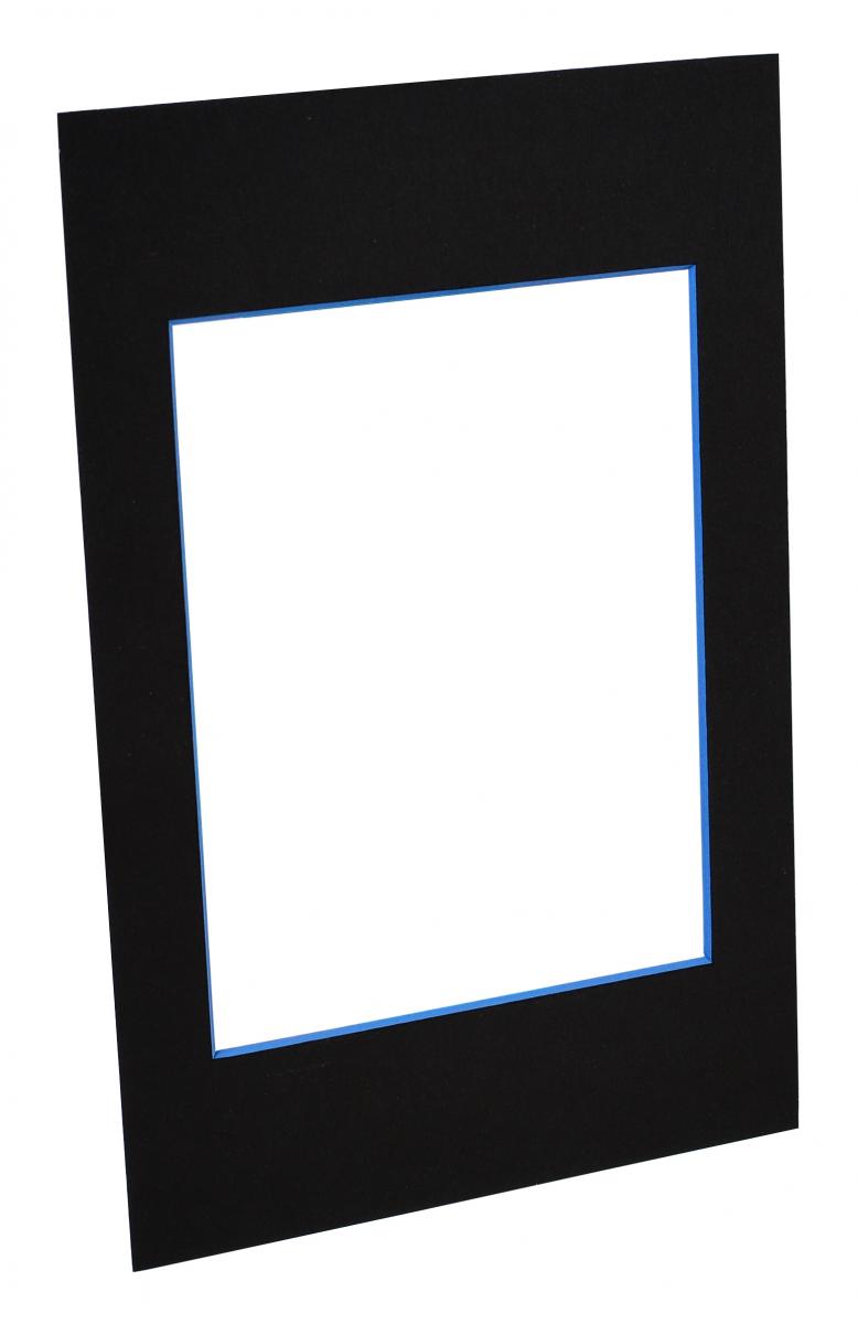 Passepartouter Mttbestllda Passe-partout Zwart (Blauwe kern) - Op maat gemaakt