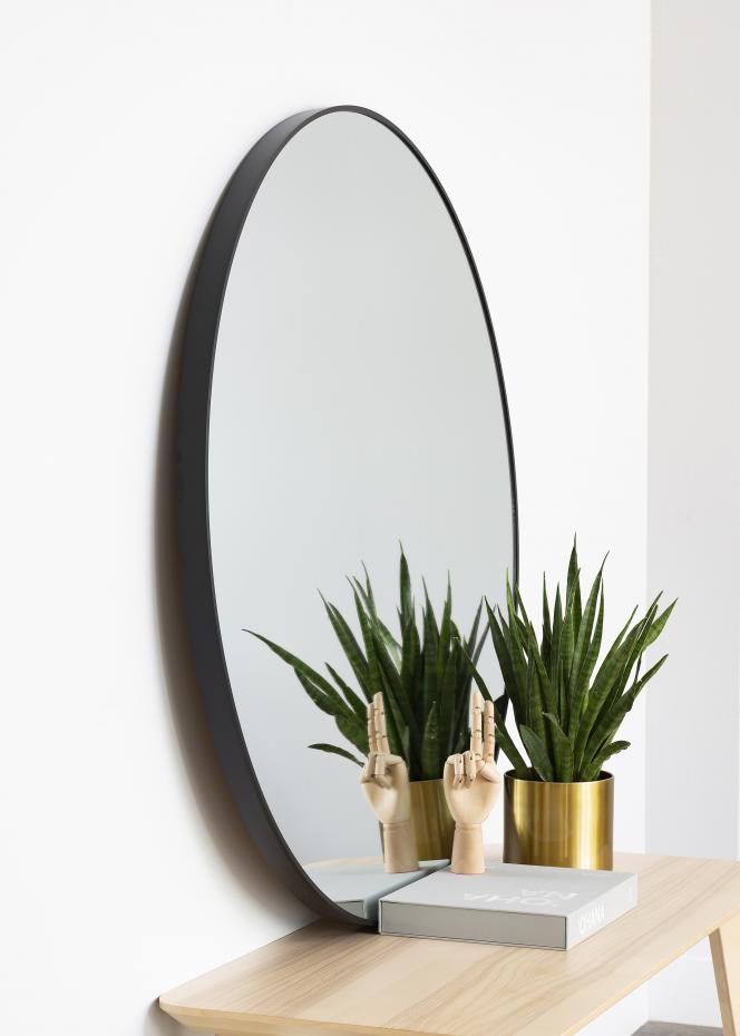 KAILA KAILA Round Mirror - Edge Black 110 cm 