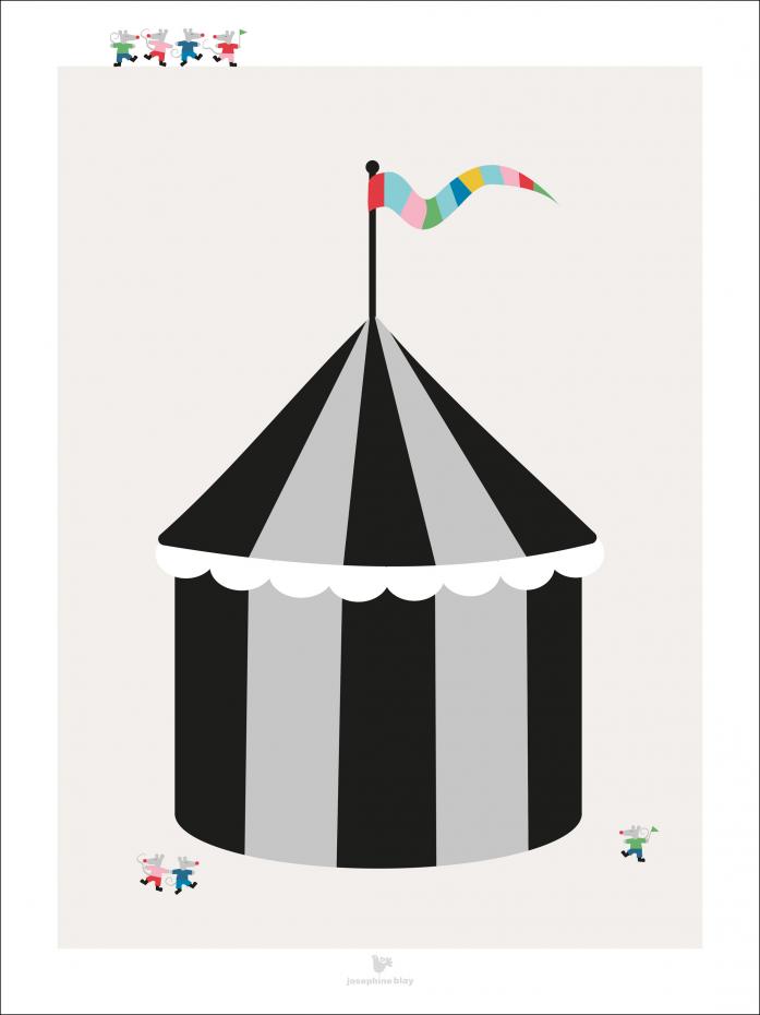 Bildverkstad Circus - Beige Poster