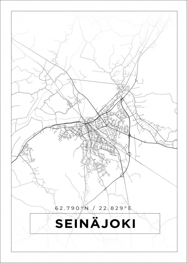Bildverkstad Map - Seinjoki - White Poster