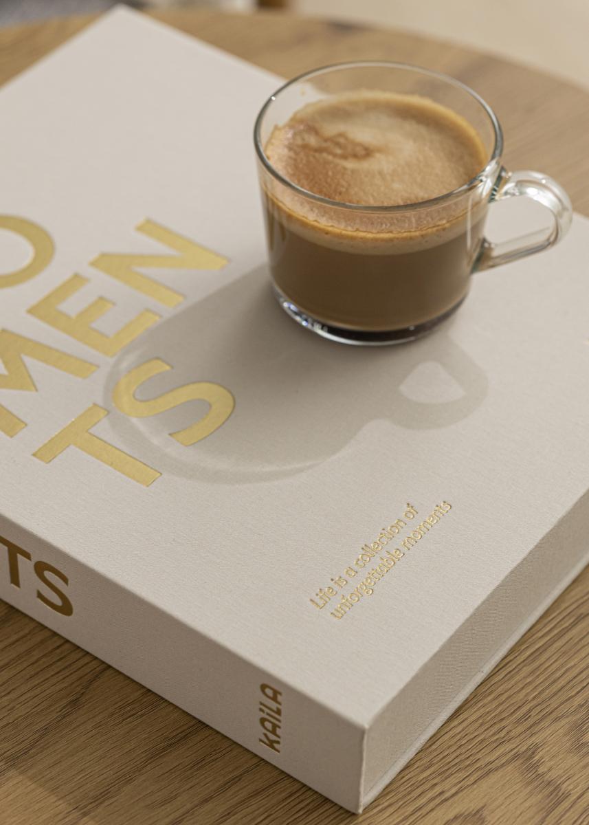 KAILA KAILA MOMENTS Creme - Coffee Table Photo Album (60 Zwarte zijden)