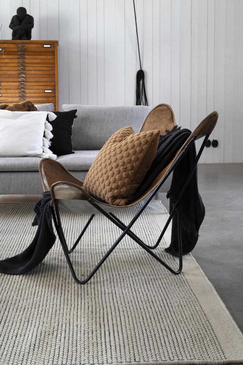 Fondaco Kussensloop Bubbel - Cognac 50x50 cm