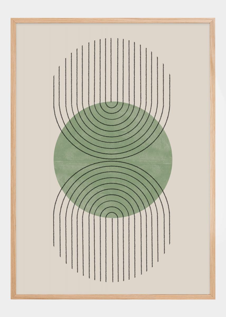 Bildverkstad Perfect Point Green Poster